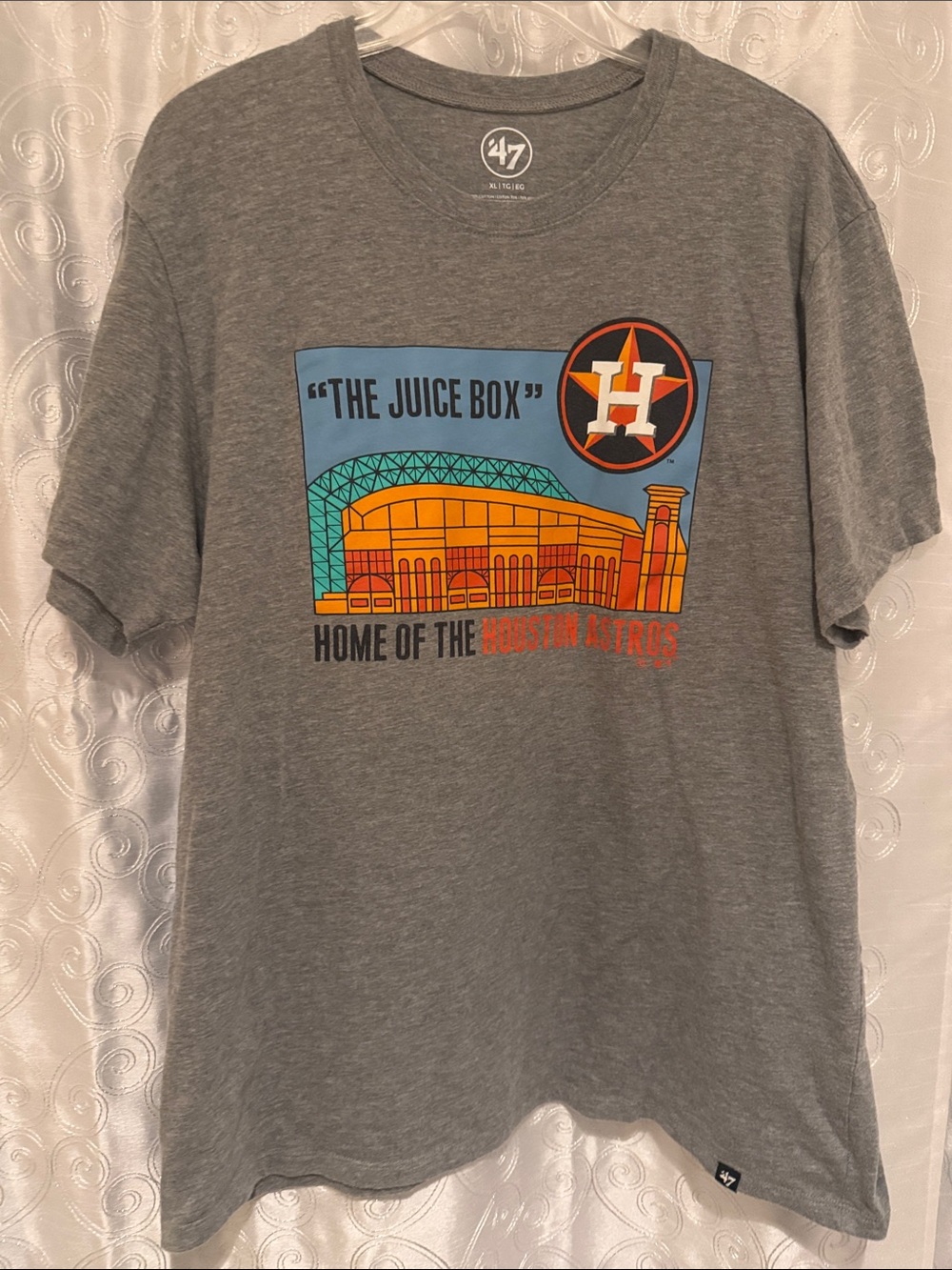 MLB 47 Brand Houston Astros “The Juice Box” Graphic Tee Men’s Size XL 🔥 B3